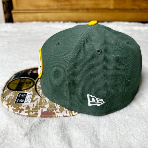 NWT New Era Green Bay Packers NFL Salute to Service Fitted Cap Men’s 7 1/8 - Picture 3 of 11